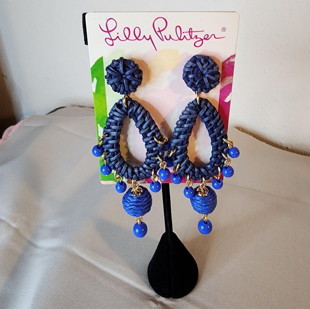 Lilly Pultizer Rafia Earrings